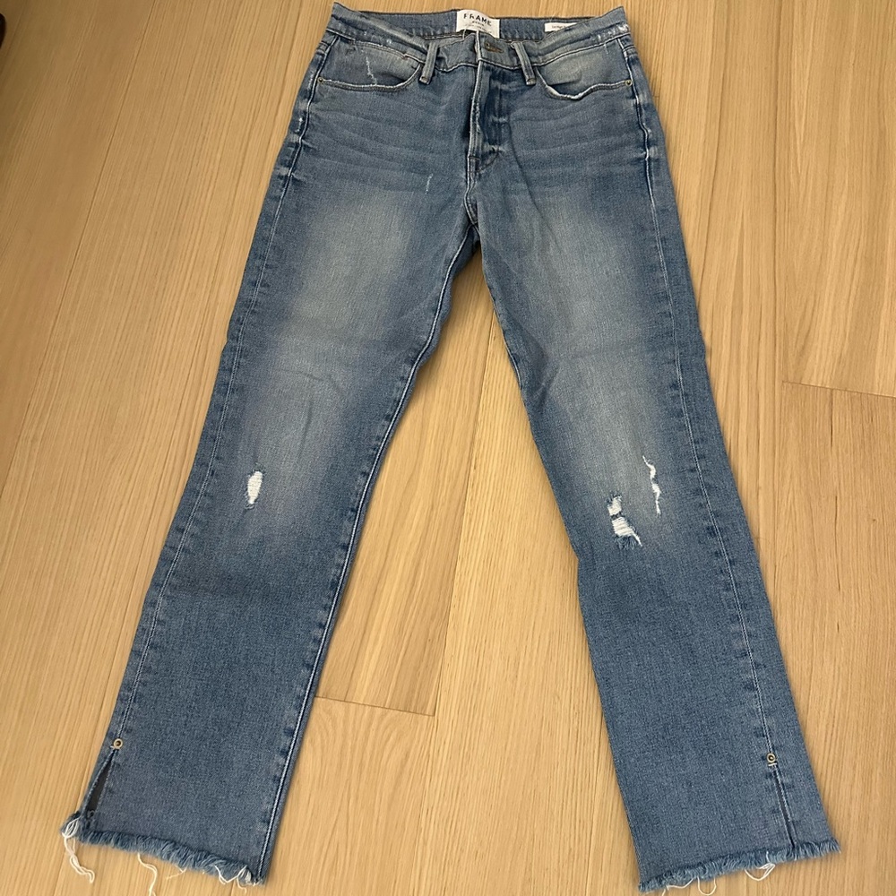 Frame Le High Straight Leg Jeans